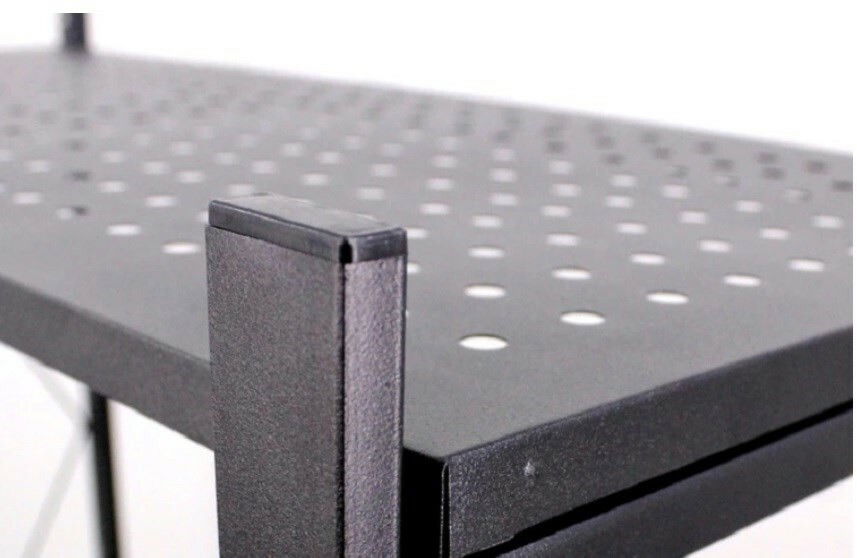 Kuchyňský regál na kolečkách Ricos 1 (černá)