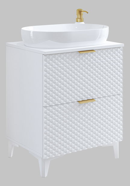 Skříňka pod umyvadlo 60 cm Laurina (bílá)