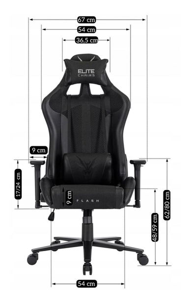 Herní křeslo Fomentan (černá)