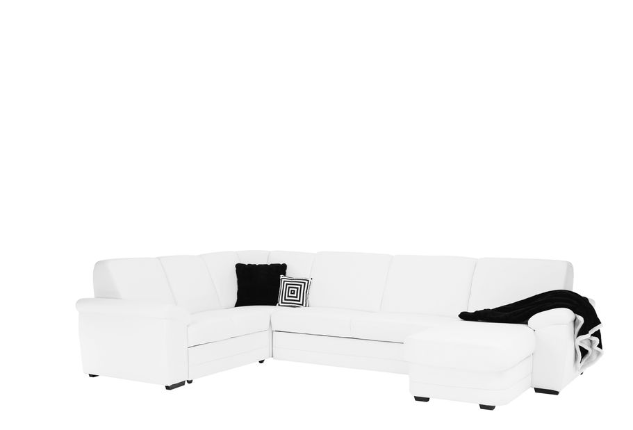 Rohová sedací souprava U Zrim (bílá) (P)