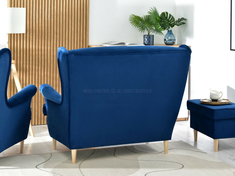 Pohovka dvousedačka ve tvaru ušák Muriera (bílá)