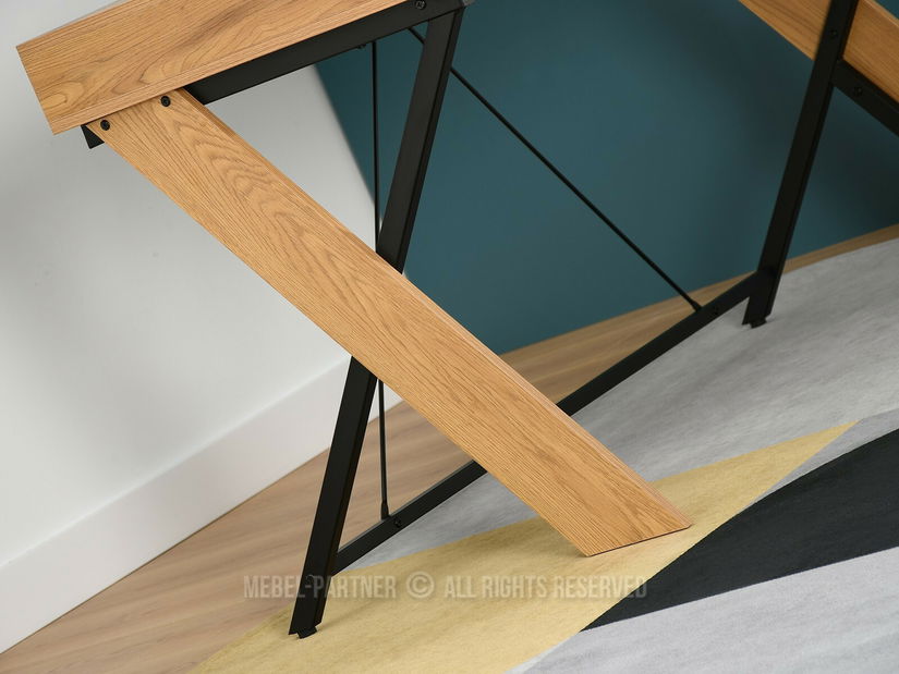 PC stolek Hilly (dub černý)