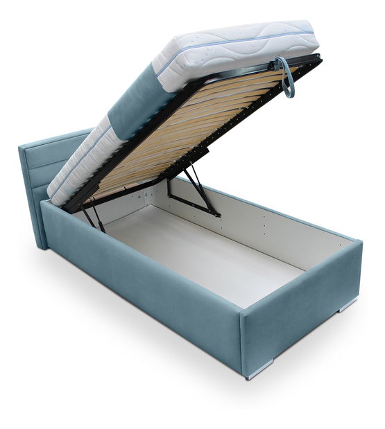 Jednolůžková postel 120 cm BRW Kate Futon (tyrkysová)