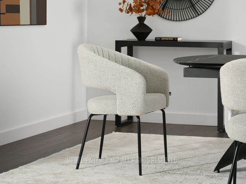 Židle Kim (béžová + černá)