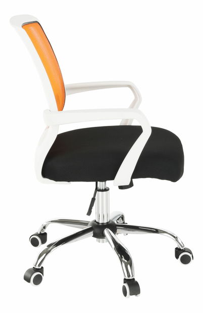 Kancelářské křeslo Leledo oranžová + černá