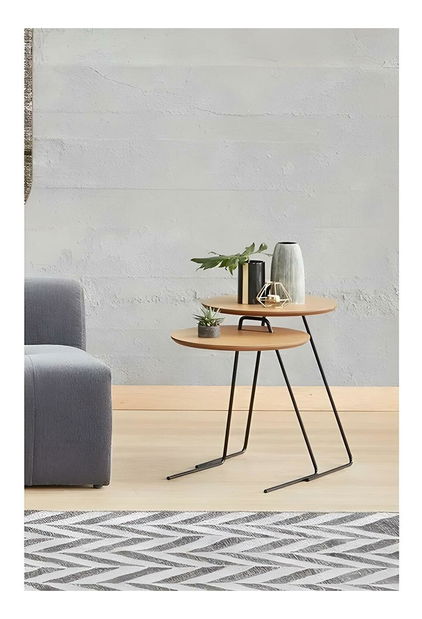 Set 3 příručních stolků Paniki (natural)