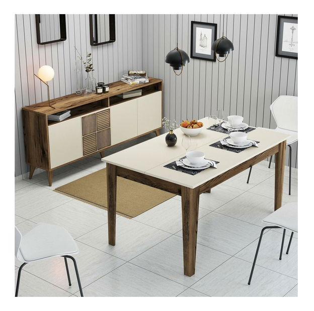 Jídelna Milhouse (ořech + krémová)