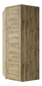 Rohová šatní skříň DORIS (dub navarra)