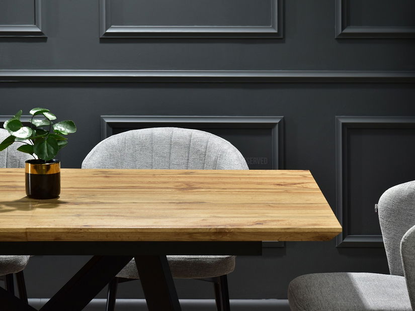 Jídelní stůl Timmy (dub + černá)