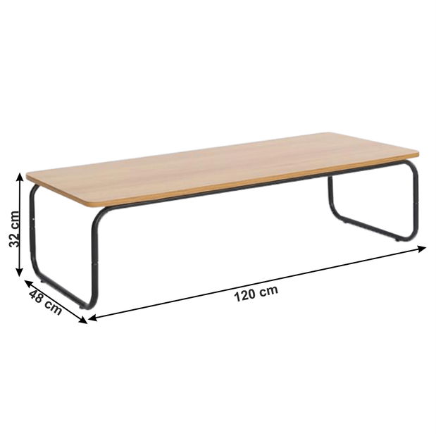 Konferenční stolek Lara (dub + černá)