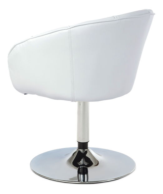 Barová židle HL-107 WT (Bílá + Chromová) *výprodej