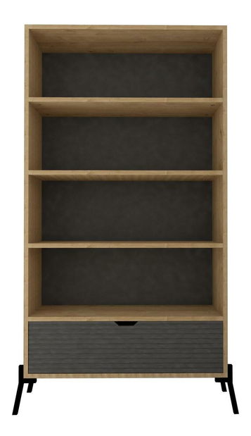 Souprava nábytku do obývacího pokoje Ponusetta (dub safírový + antracit)