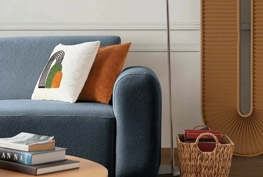 Rohová sedačka Slota (modrá) (L)