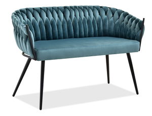 Pohovka dvousedačka Radio (černá)