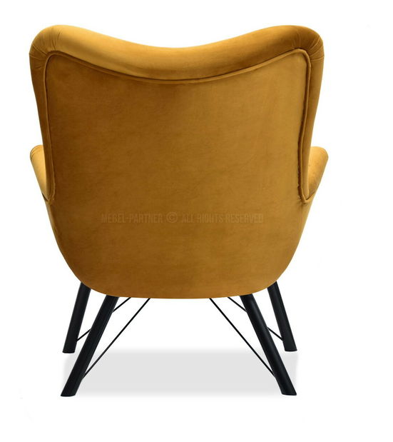 Relaxační křeslo Dawntawn (medová + černá)