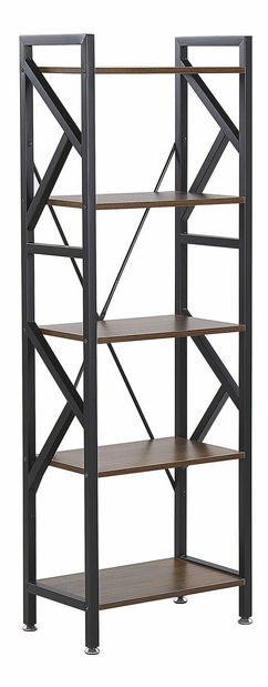 Regál DOLLO (tmavé dřevo)