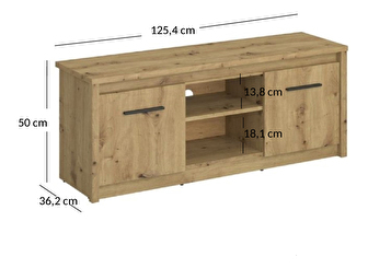 TV stolek/skříňka Andra (dub artisan)