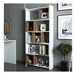 Regál Blanchet (bílá + ořech)