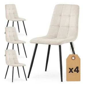 Set 4 ks jídelních židlí Nairobi (béžová)
