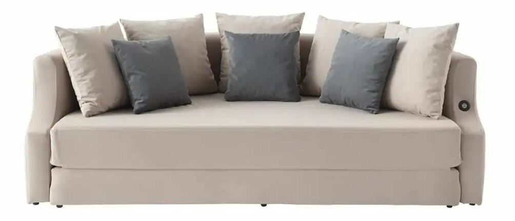 Rozkládací pohovka Lettio (krémová)