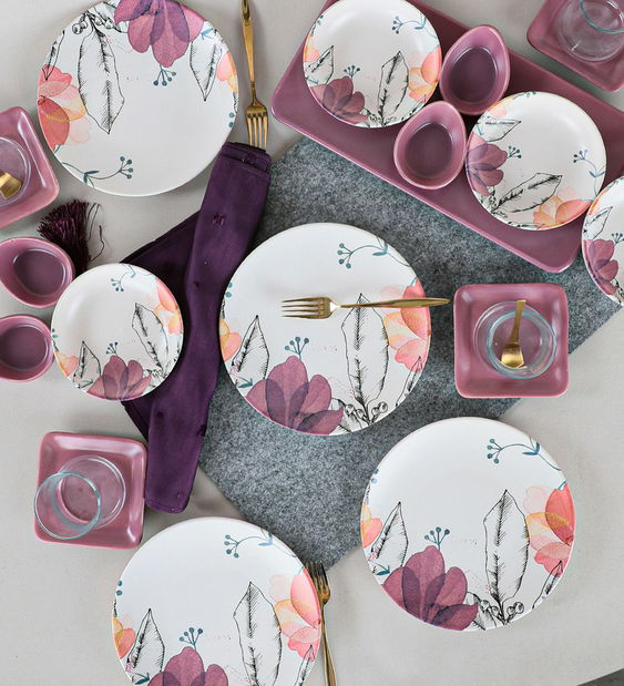 Snídaňová souprava (21 ks.) Terry (vícebarevná)