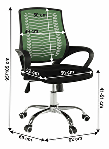 Kancelářské křeslo Irala typ 2 (zelená)