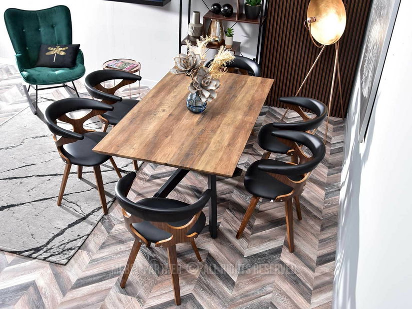 Židle Bender (ořech tmavý + ořech)