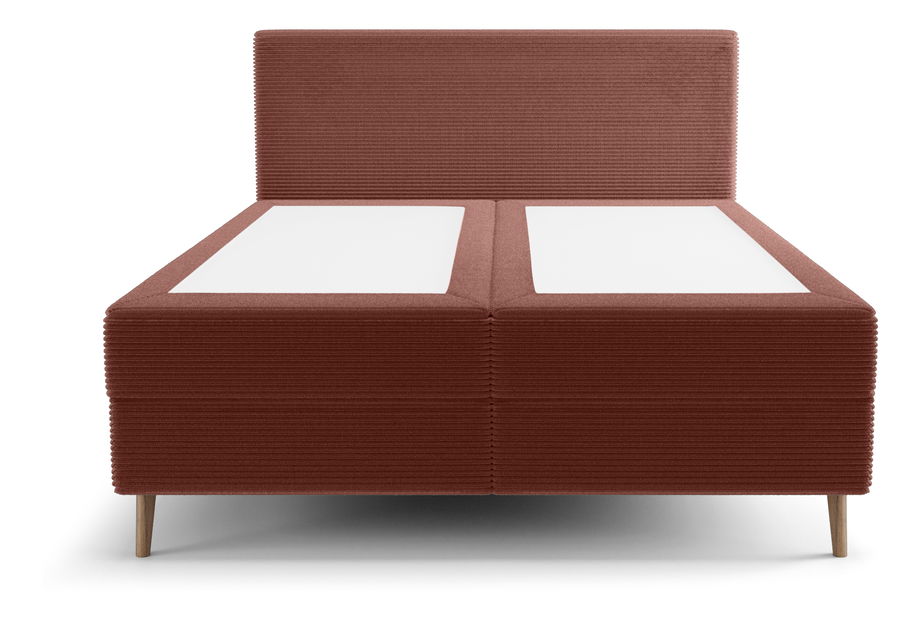 Manželská postel 140 cm Napoli Bonell (terakota) (s roštem, s úl. prostorem)
