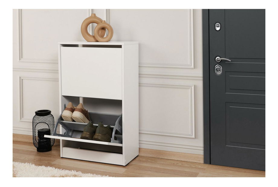 Botník (skříňka na boty) Tosina 2 (bílá) *bazar