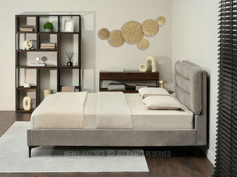 Manželská postel 180 cm Creame 180 (šedá + černá)