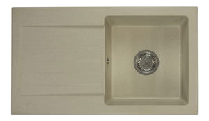 Kuchyňský dřez Lemmion (béžová) (bez otvoru pro baterii) (L)