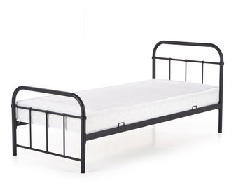 Jednolůžková postel 90 cm Lashell 90 (bez matrace) (černá) *výprodej
