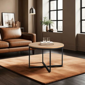 Konferenční stolek Hubiera (dub zlatý + černá)