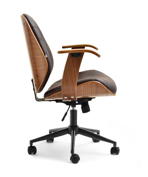 Křeslo Raynold (ořech + černá)