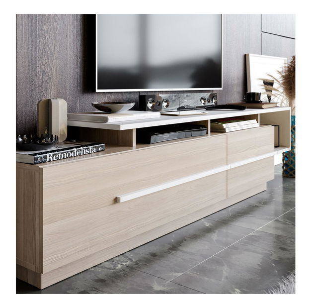 TV stolek/skříňka Pria (cordoba + bílá)