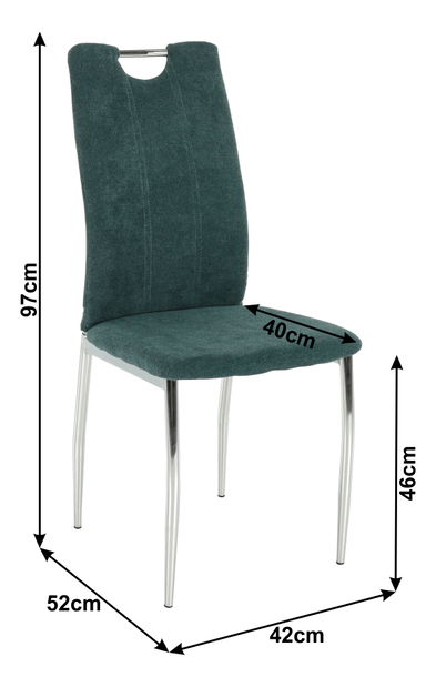 Jídelní židle Odile new (azurová)