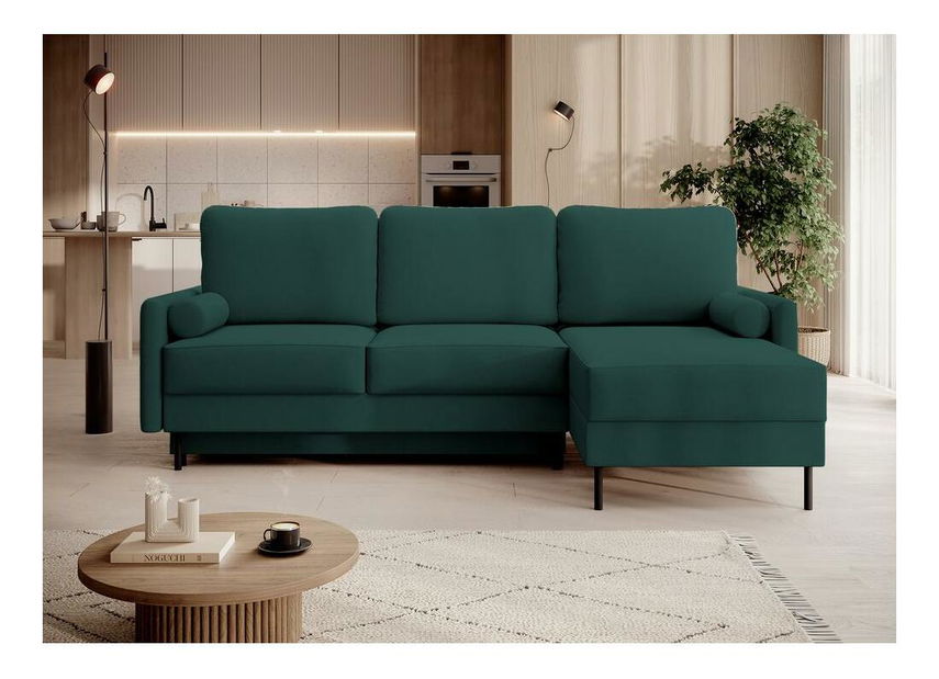 Rohová sedací souprava Toblera L (zelená tmavší)