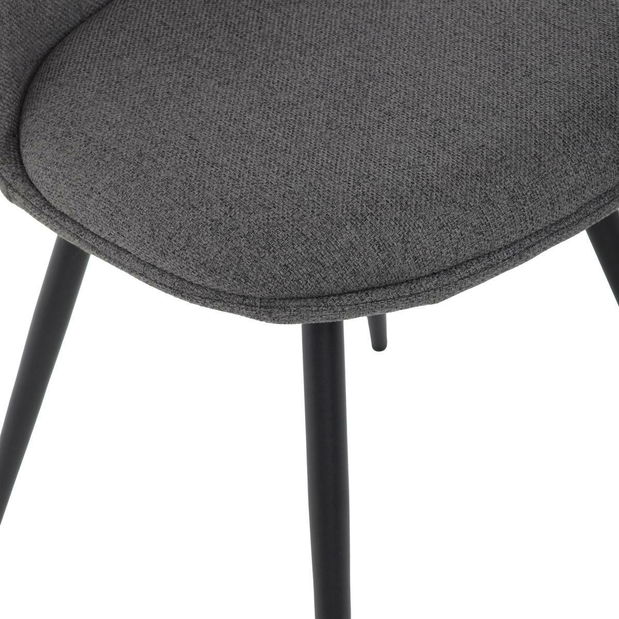 Jídelní židle Deleito (šedá)