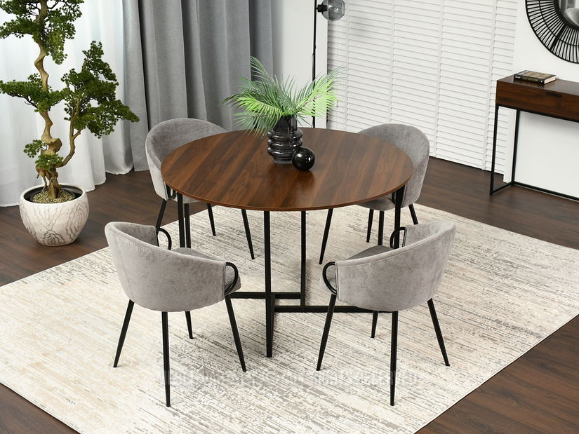 Židle Carma K (šedá + černá)