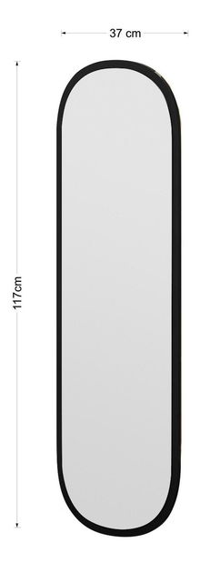 Zrcadlo Mango (černá) *bazar