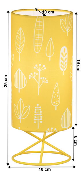 Stolní lampa Adesh (žlutá)