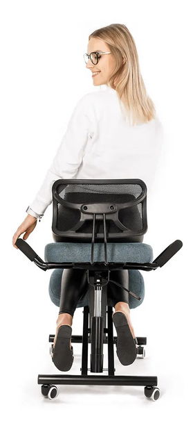 Ergonomická kancelářská židle Rusu (šedohnědá)