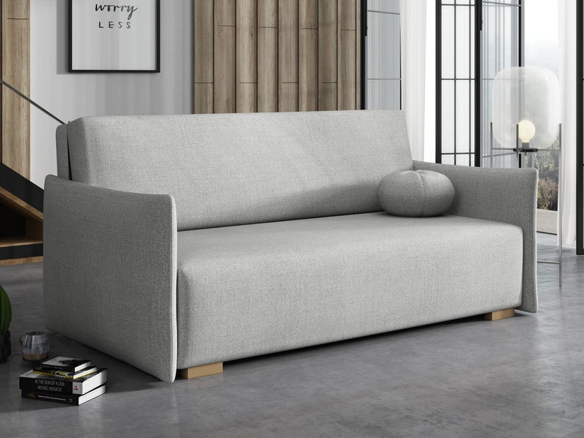 Rozkládací pohovka Carivia Glov IV (šedá) (s úl. prostorem)