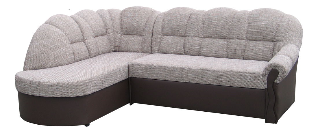 Rohová sedací souprava Forza (béžová + hnědá) (L)