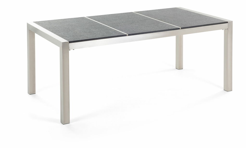 Zahradní jídelní sada Grosso (přírodní kámen) (ratanové židle)