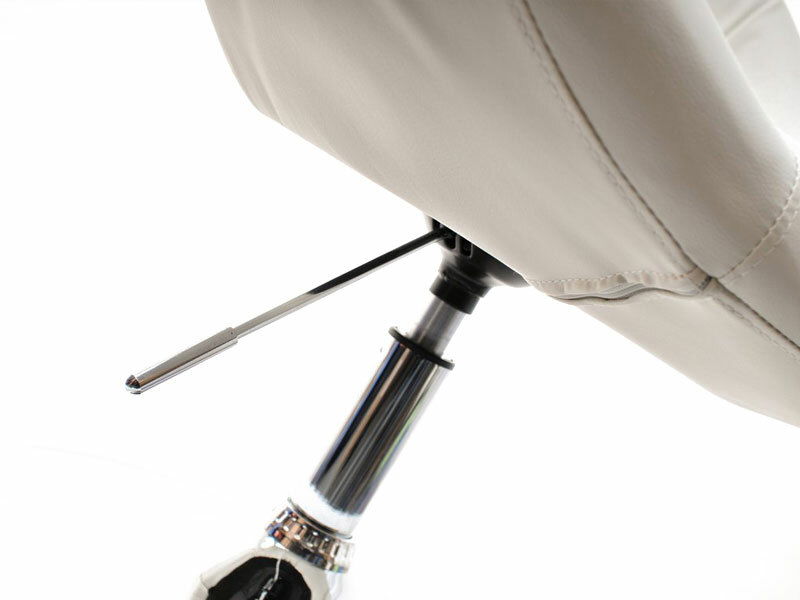 Křeslo Lush 3 (bílá + zlatá)