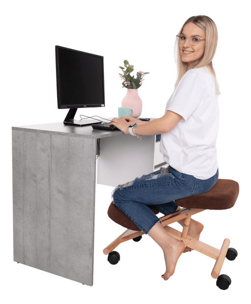 Ergonomická klekačka Florentina (hnědá + buk)