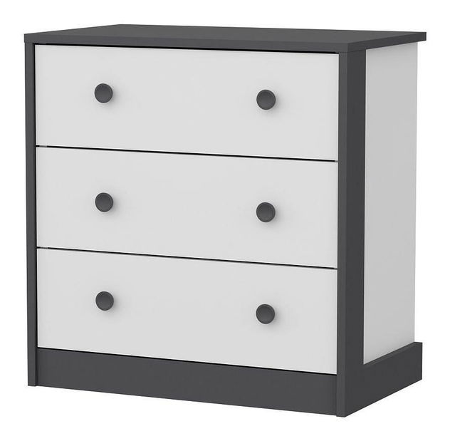 Komoda Live (antracit + bílá)