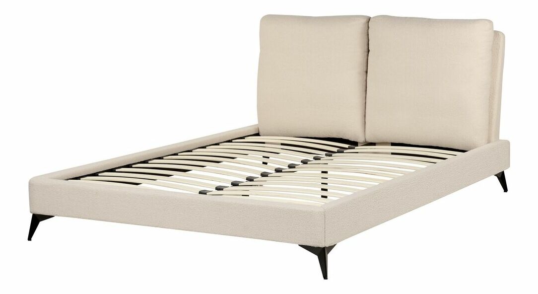 Manželská postel 140 cm Mellody (béžová) (s roštem)