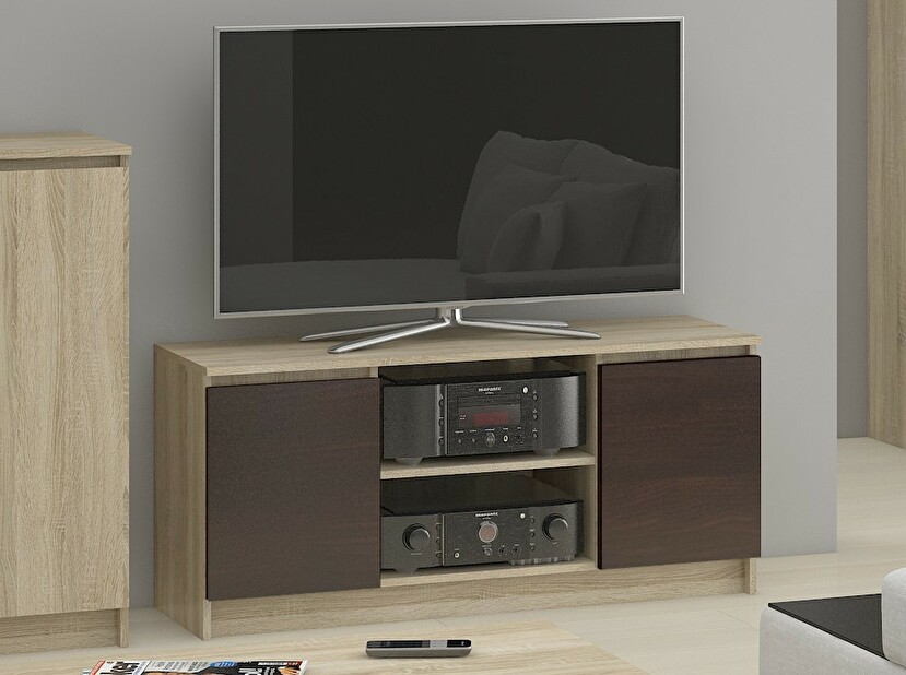 TV stolek Darian (dub sonoma + wenge)